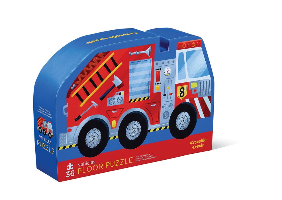 Shaped box puzzles, 36 stuks Voertuigen