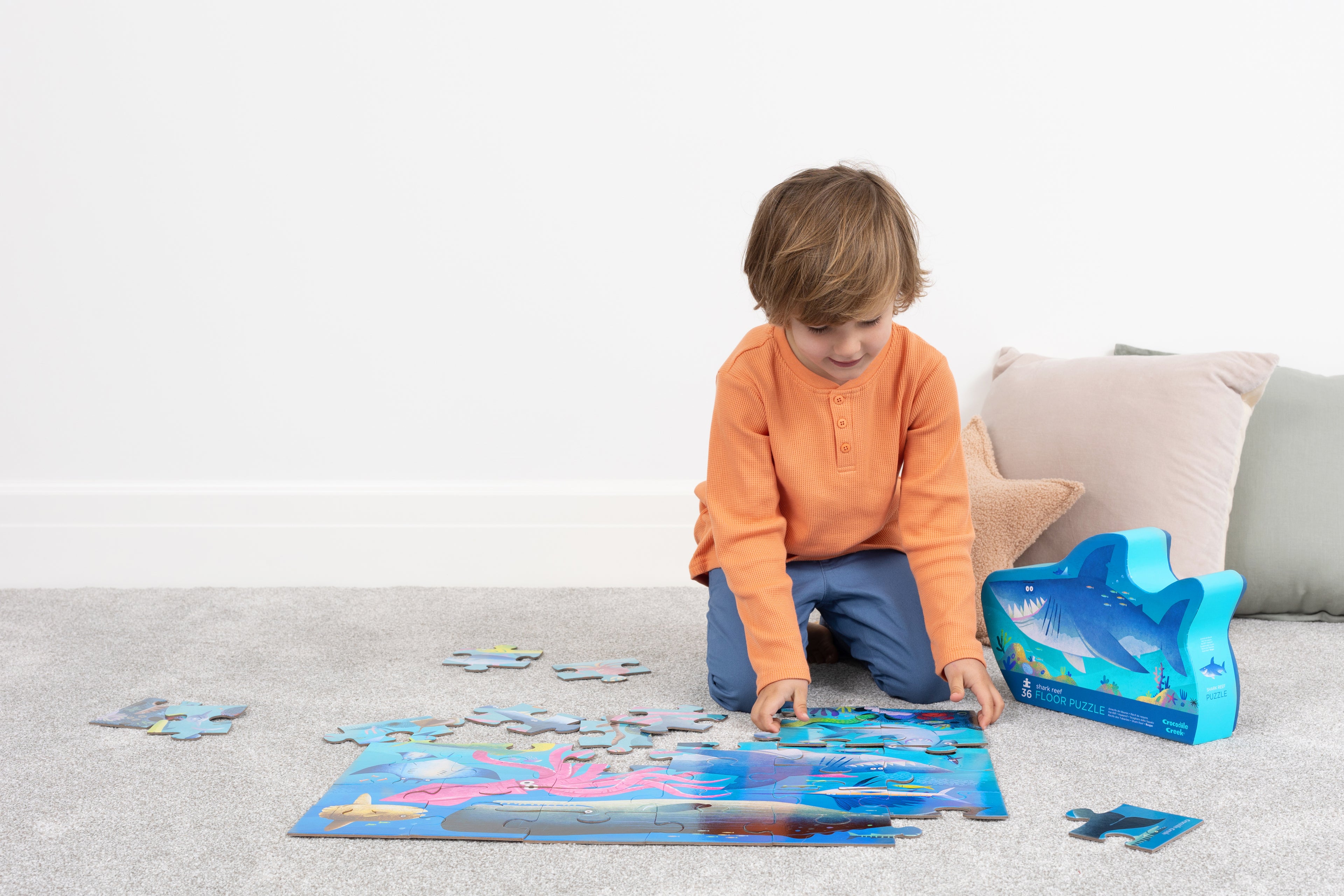 Shaped box puzzles, 36 stuks Haaienrif