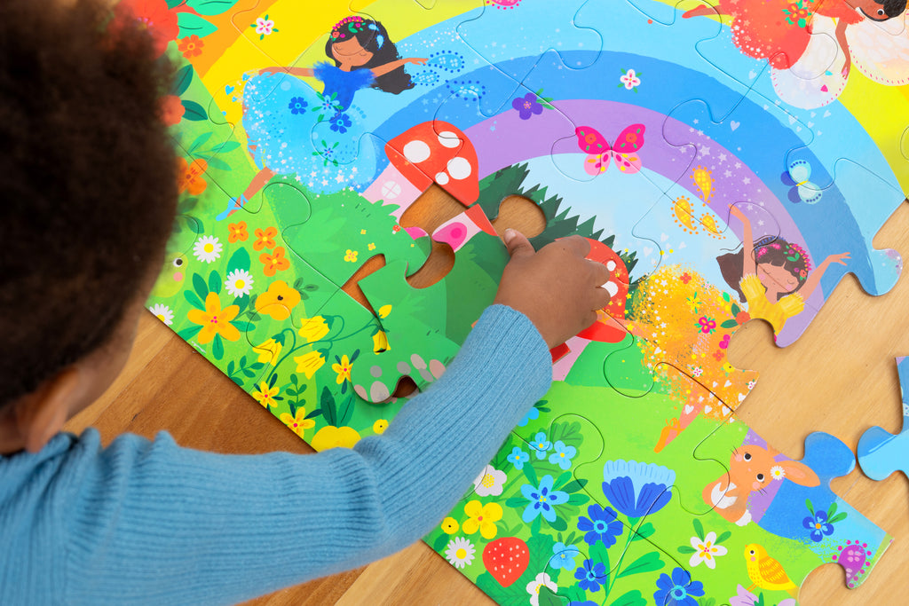 Shaped box puzzles, 36 stuks Over de regenboog