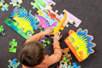 Shaped box puzzles, 36 stuks  Dino land