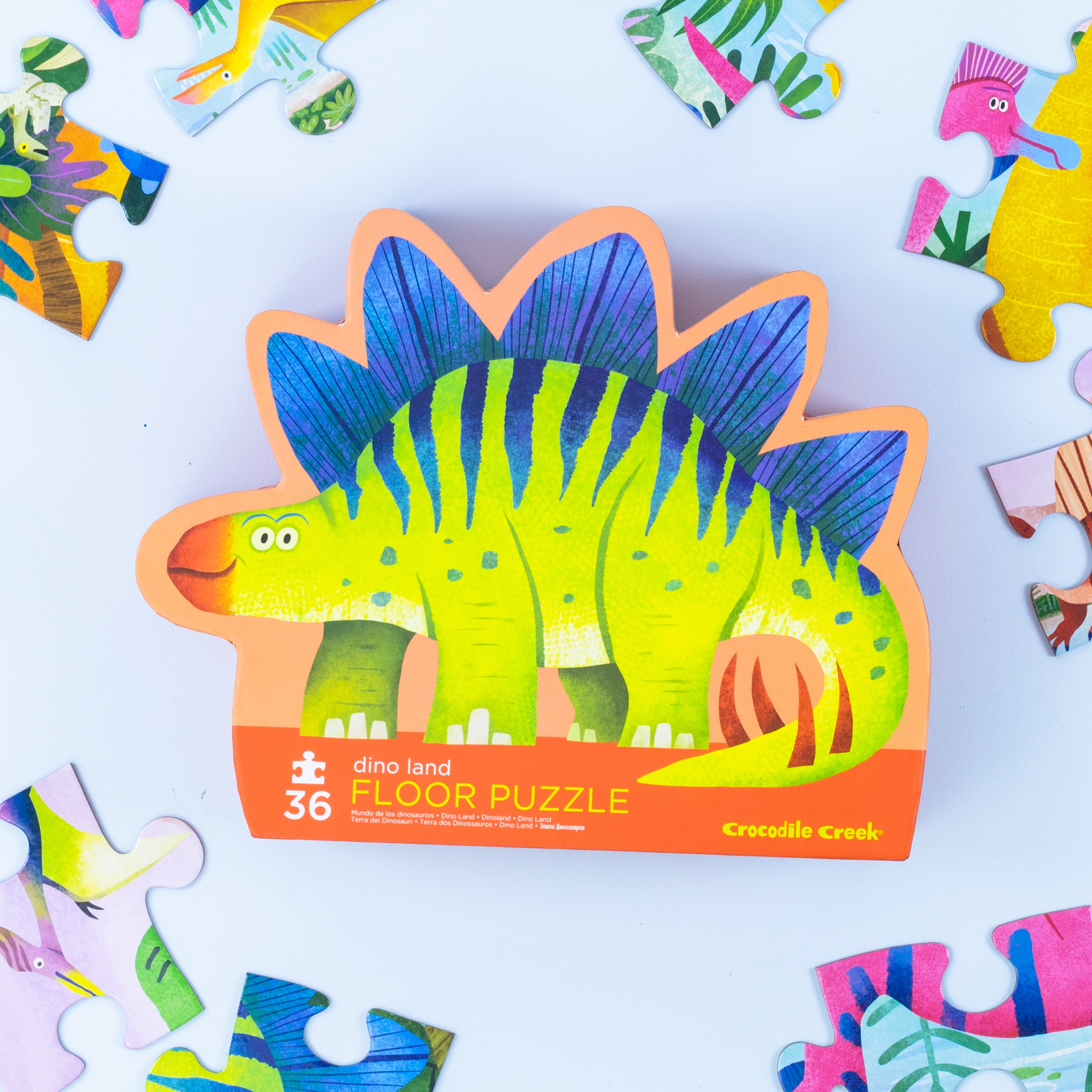 Shaped box puzzles, 36 stuks  Dino land