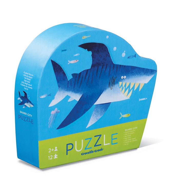 Shaped box puzzles, 12 stuks -Haaienstad