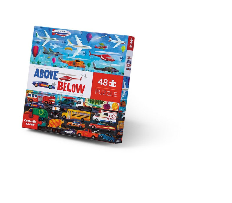 Above + below puzzles, 48 stuks Voertuigen