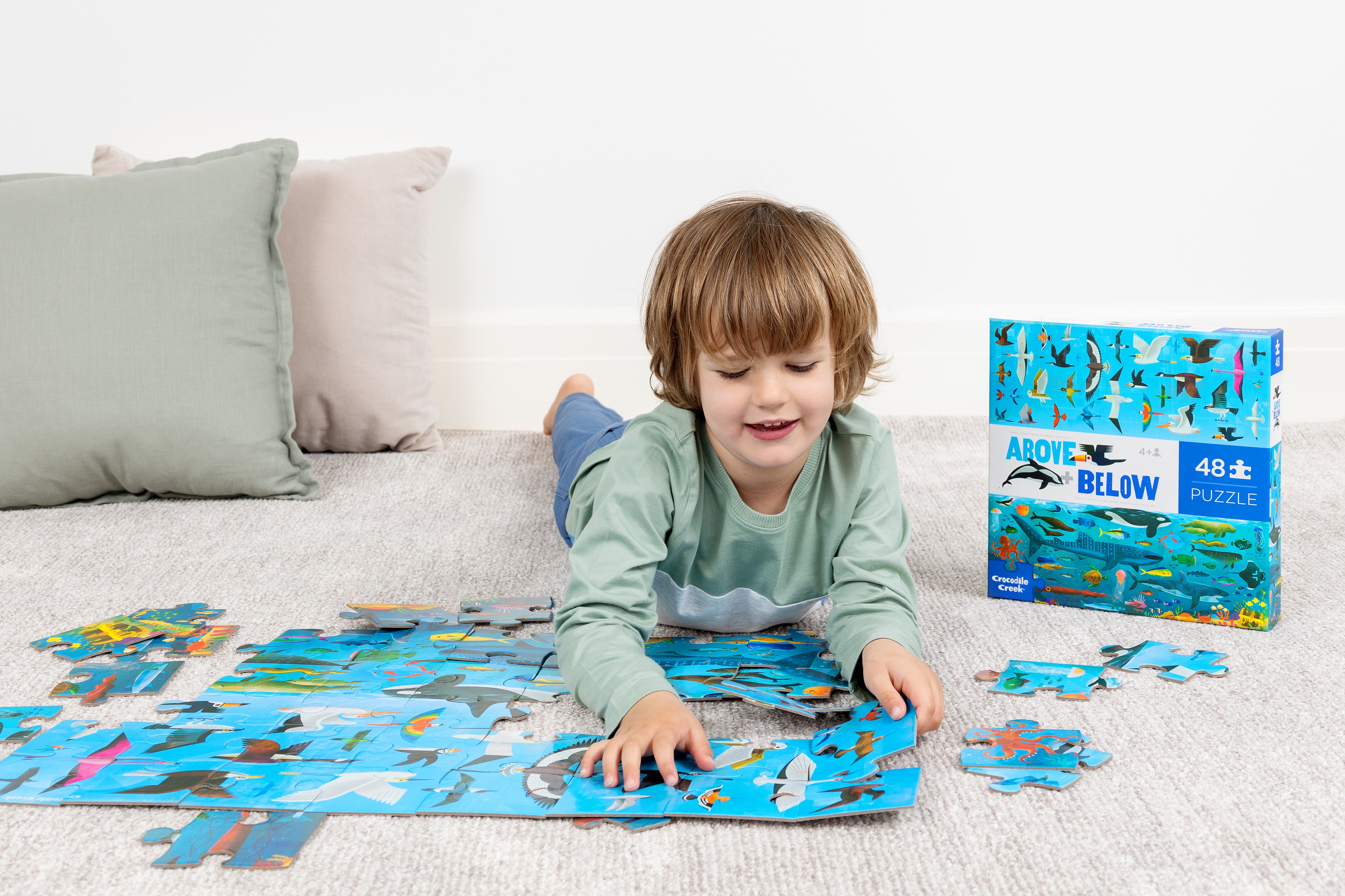 Above + below puzzles, 48 stuks Zee en lucht