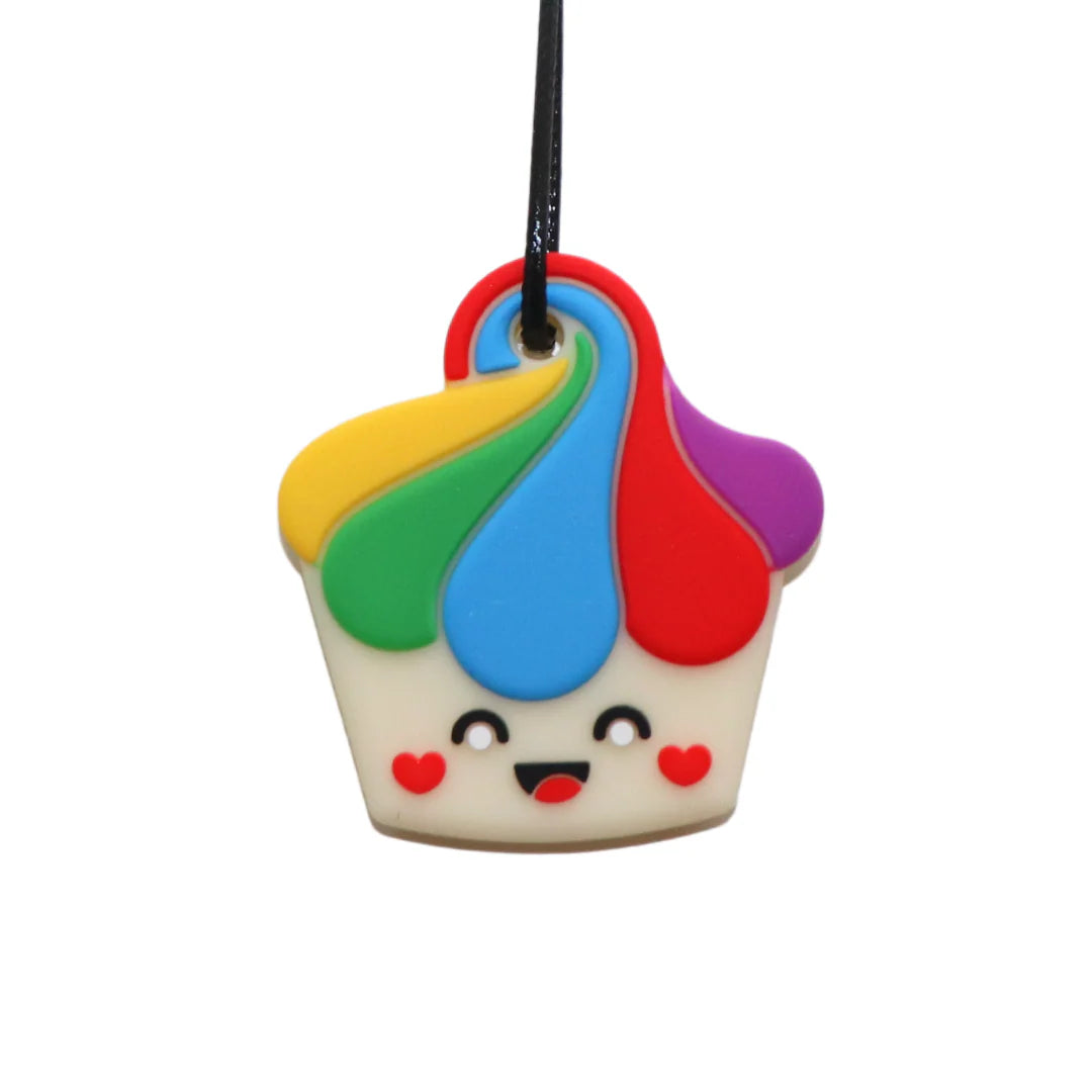 Kauwhanger cupcake regenboog