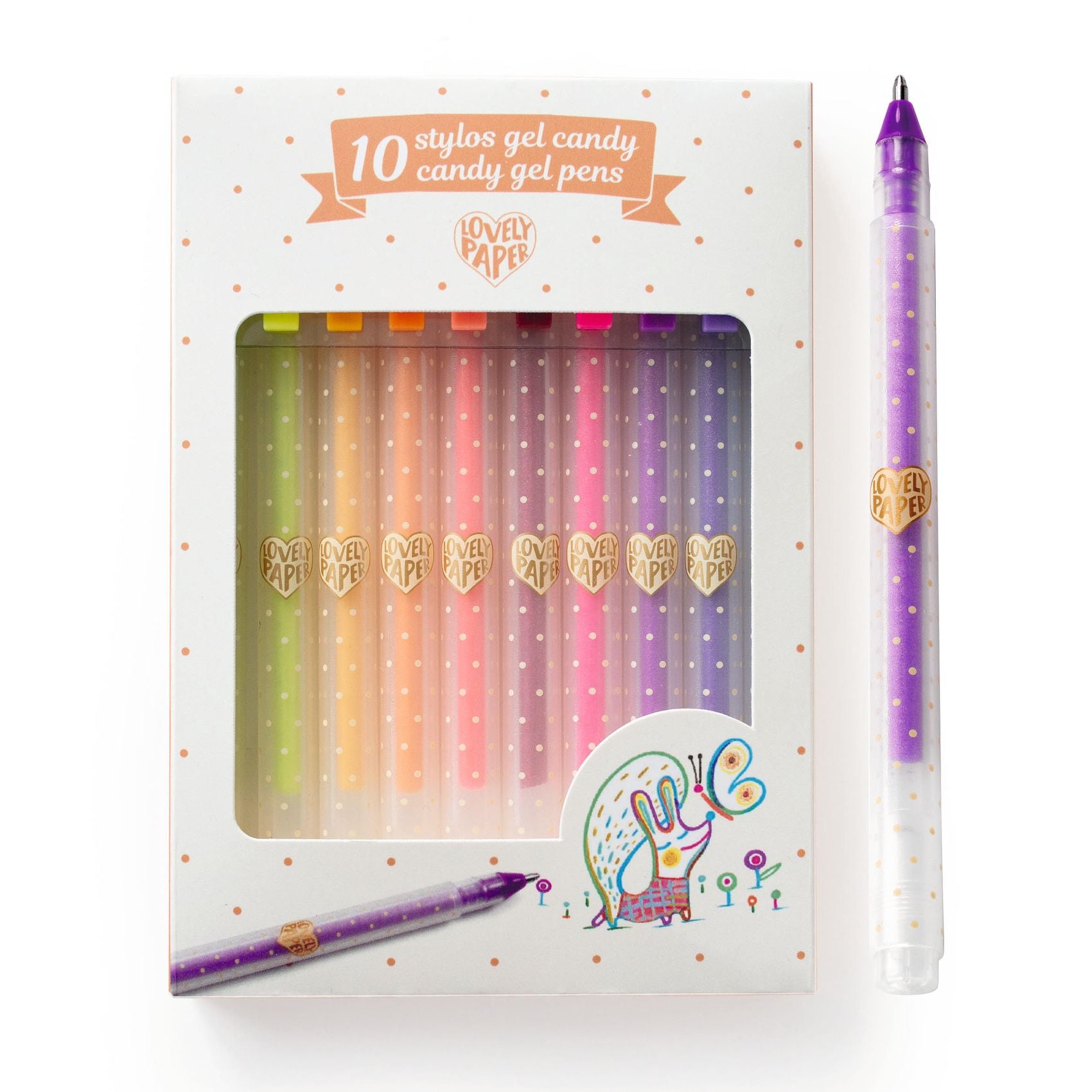 10 gel candy pennen