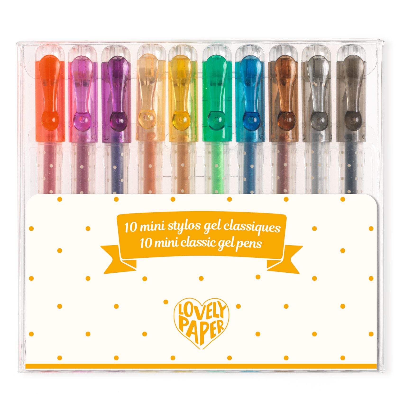 10 mini klassieke gelpennen