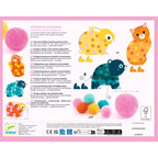 Dieren en ronde pompons