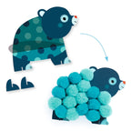 Dieren en ronde pompons