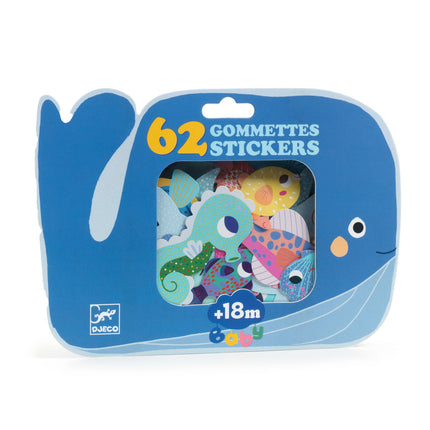 Djeco Big Stickers dieren van de zee