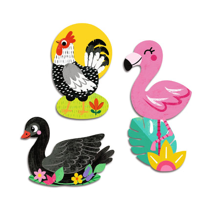 Djeco Big Stickers Vogels