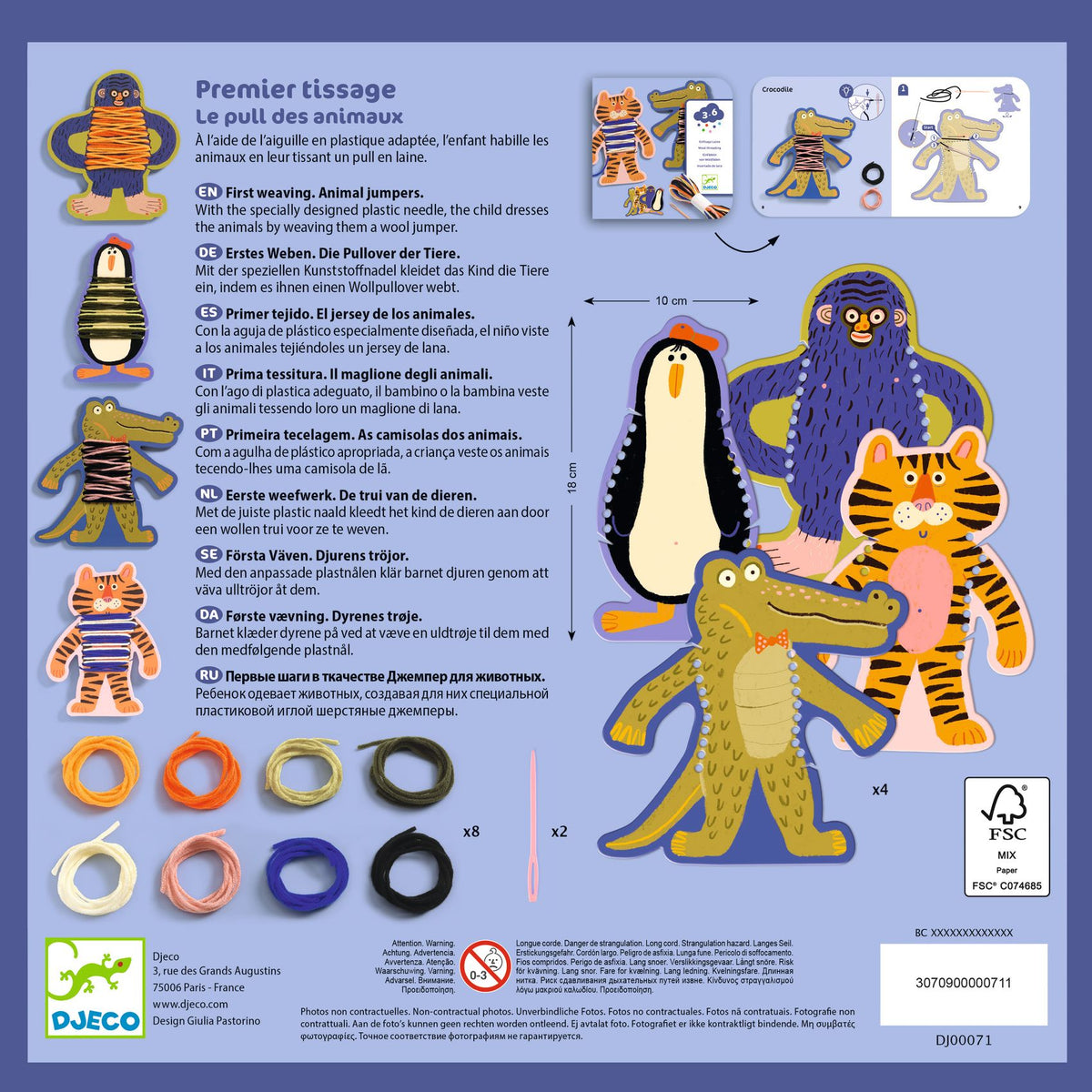 Eerste weefwerk – De truien van de dieren