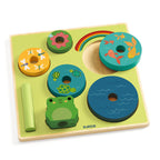 Djeco puzzel en stapel regenboog
