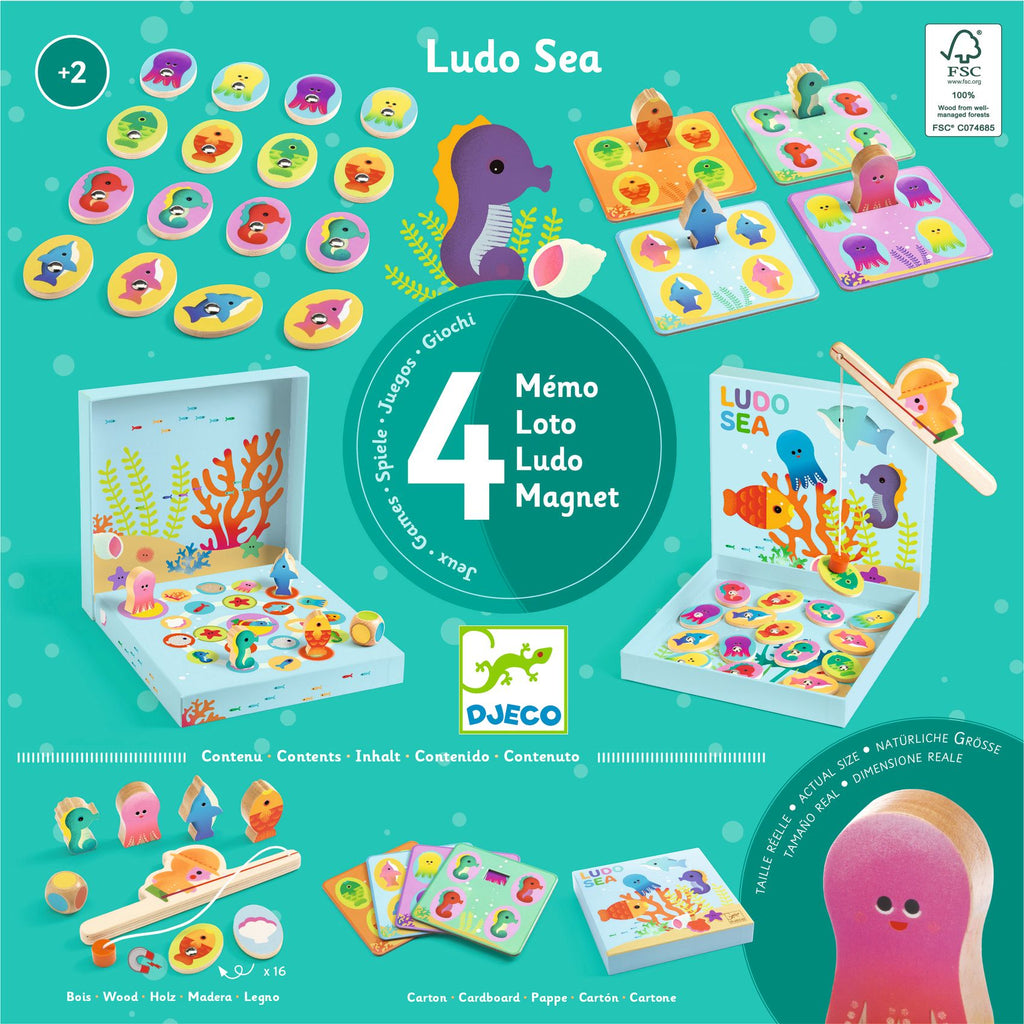 Ludo Sea 4 Spelletjes