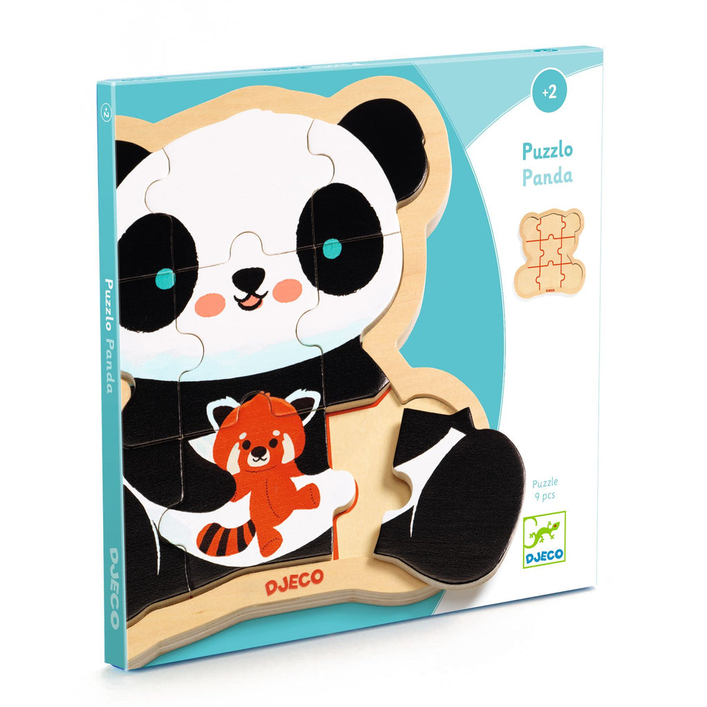 Djeco puzzel panda van 9 stukken