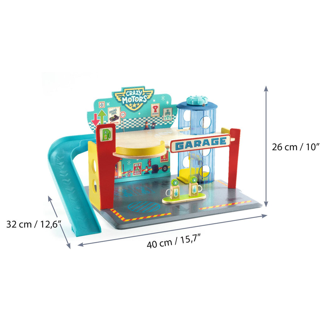 Djeco Crazy Motors houten garage
