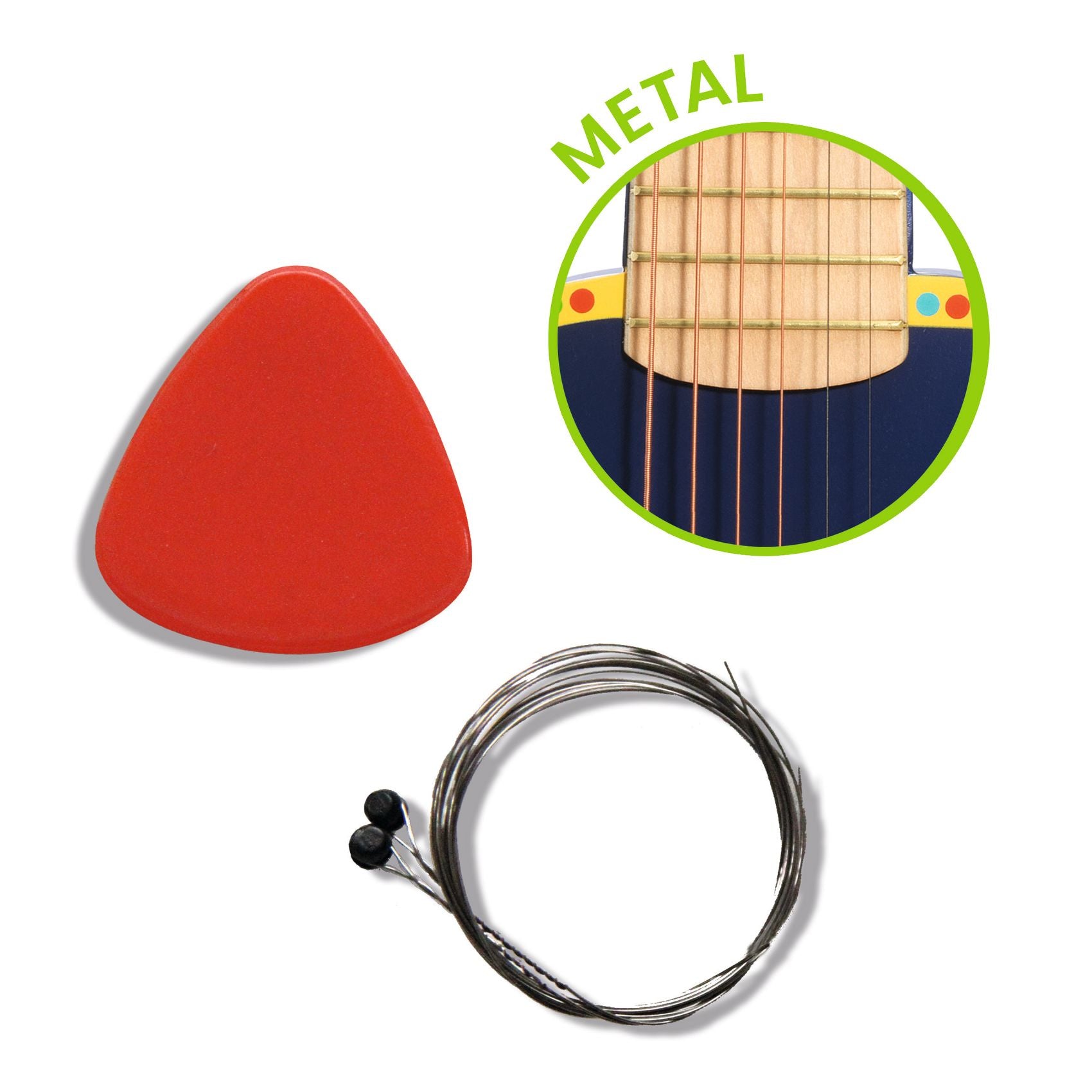6 snaren gitaar metaal