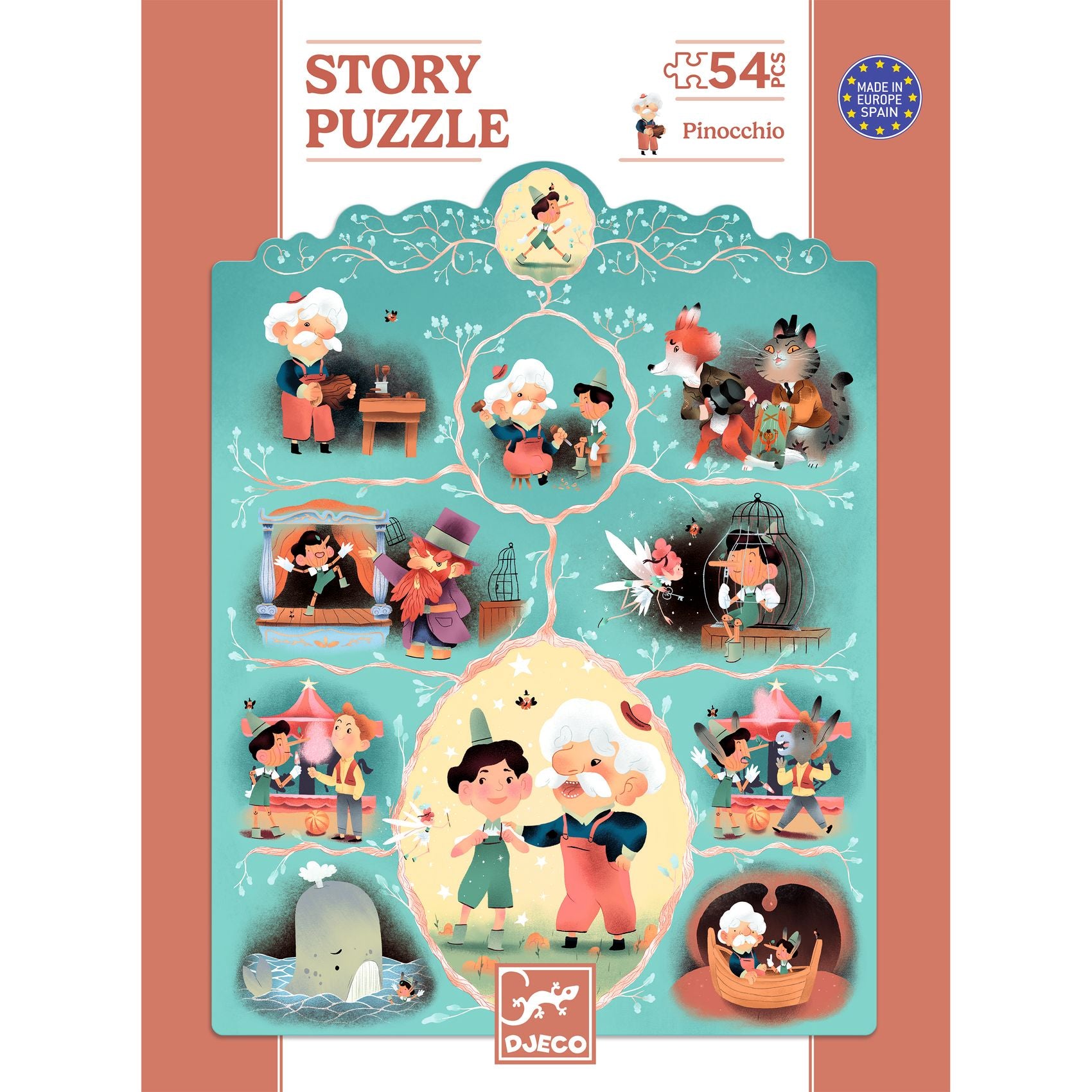 Story puzzel Pinocchio * 54 stukken