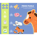 Primo puzzels Op de boerderij 3, 4, 5 en 6 stukjes