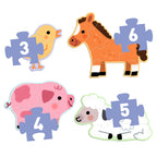Primo puzzels Op de boerderij 3, 4, 5 en 6 stukjes