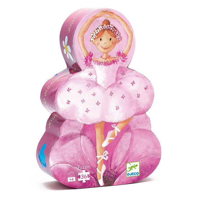Djeco puzzel De ballerina met de bloem – 36 stukjes