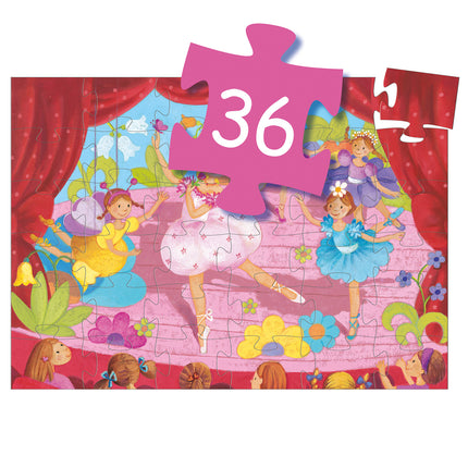 Djeco puzzel De ballerina met de bloem – 36 stukjes