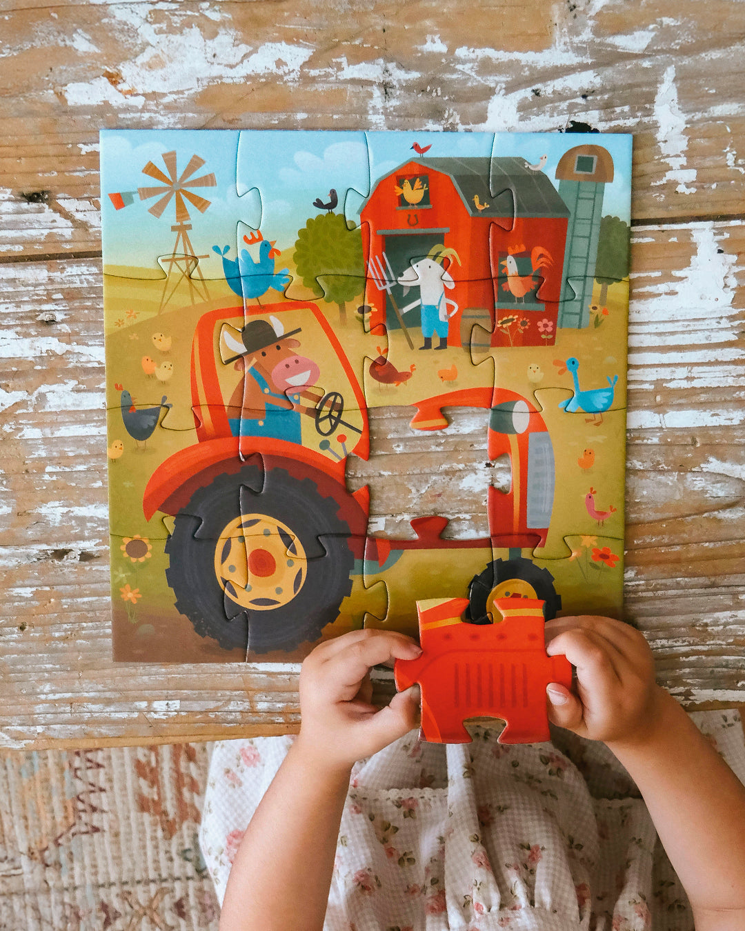 Tractor – 16 stukjes