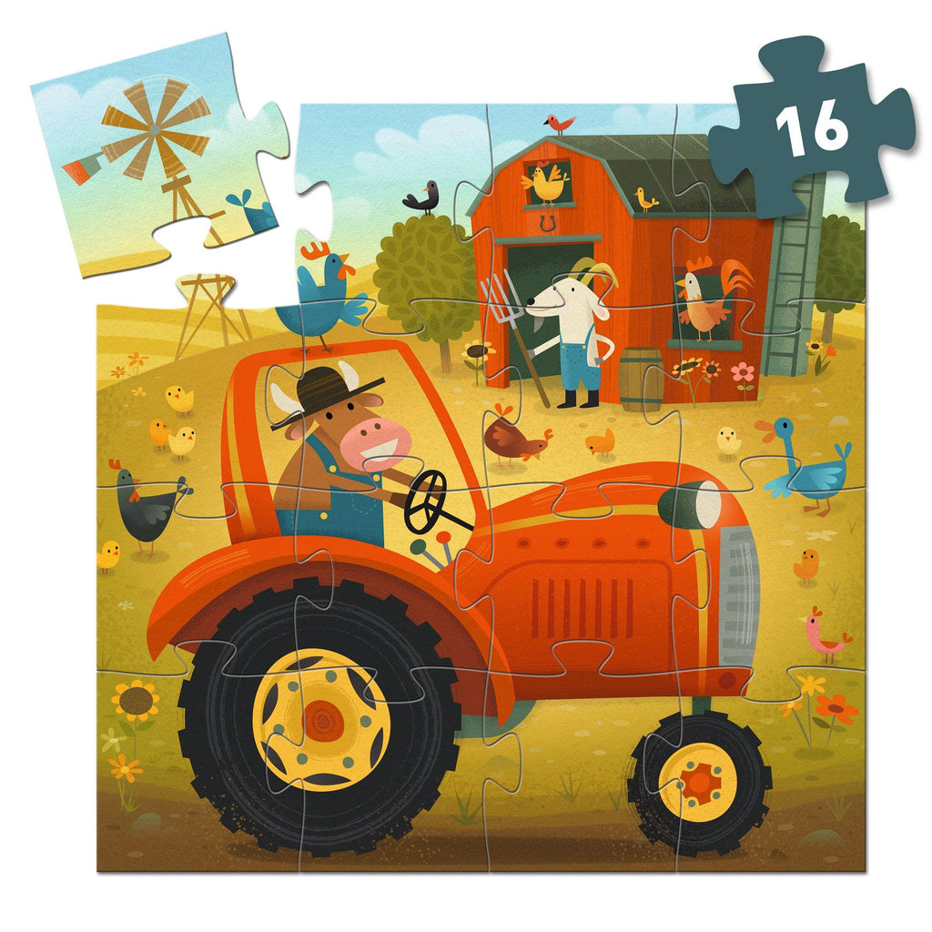Tractor – 16 stukjes