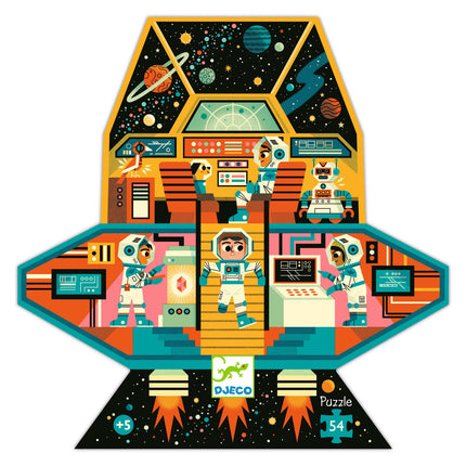 Djeco puzzel Ruimtestation – 54 stukjes