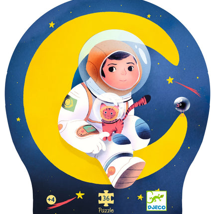 Djeco Astronaut op de maan – 36 stukjes