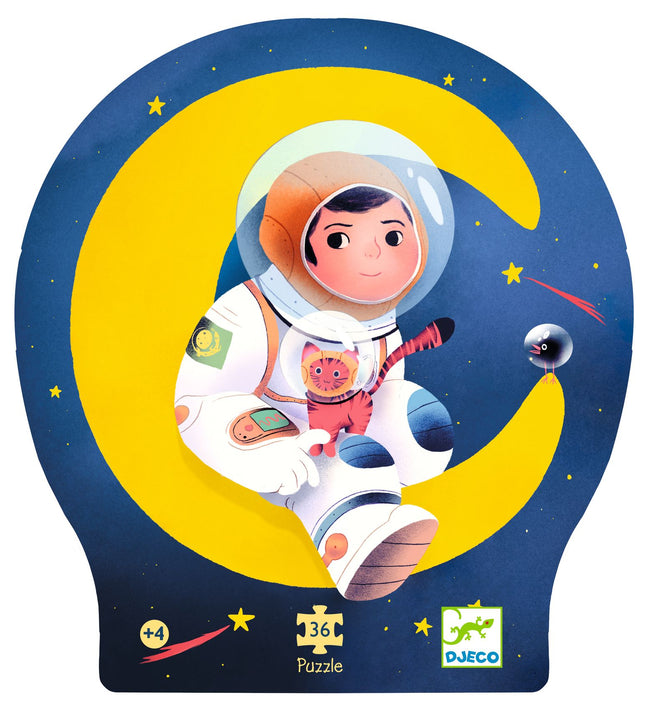 Djeco Astronaut op de maan – 36 stukjes