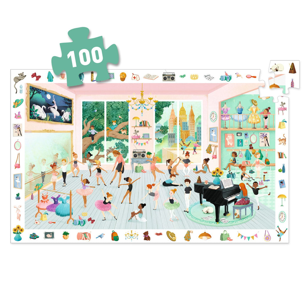 Observatiepuzzel de dansschool 100 stukken