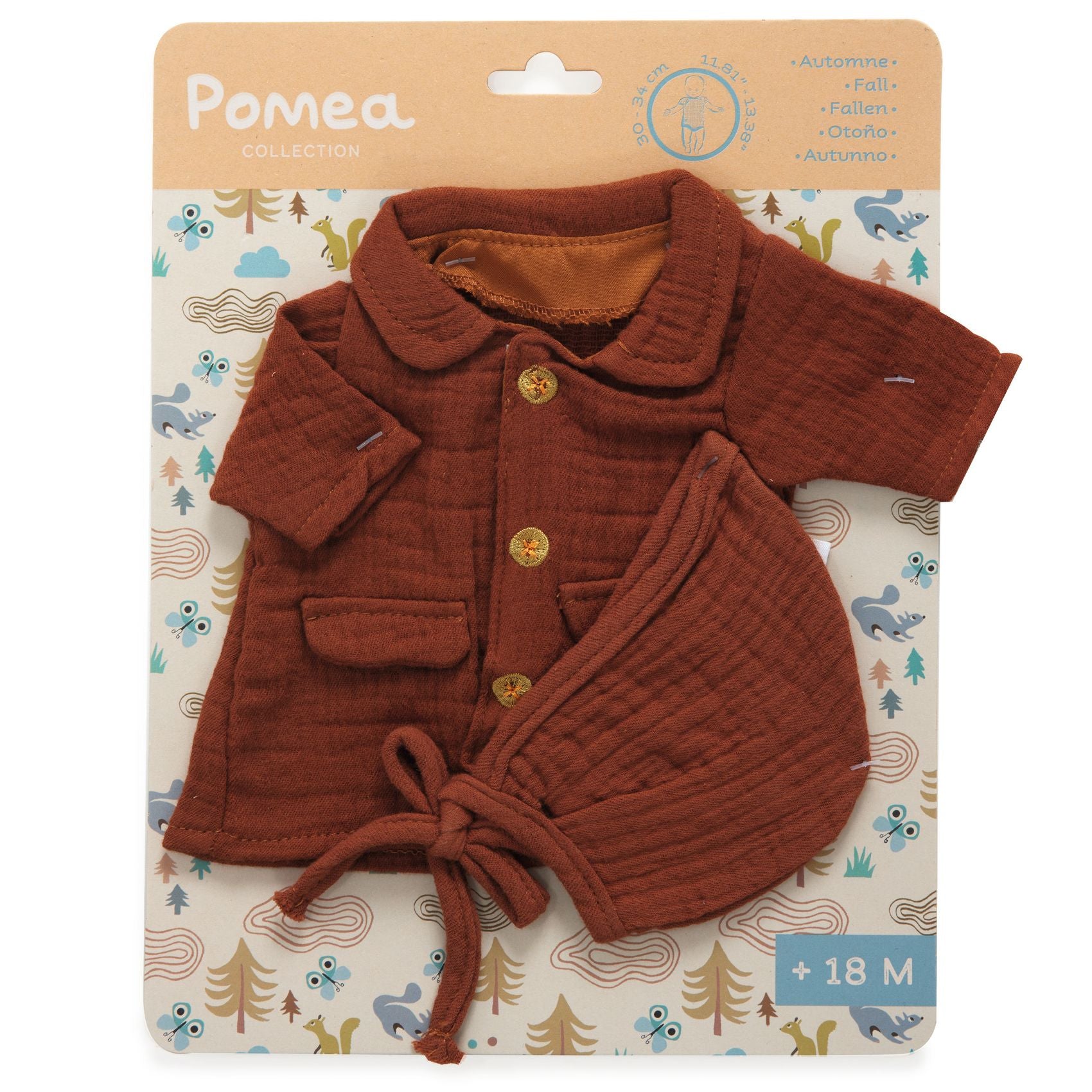 Pomea poppenoutfit warm