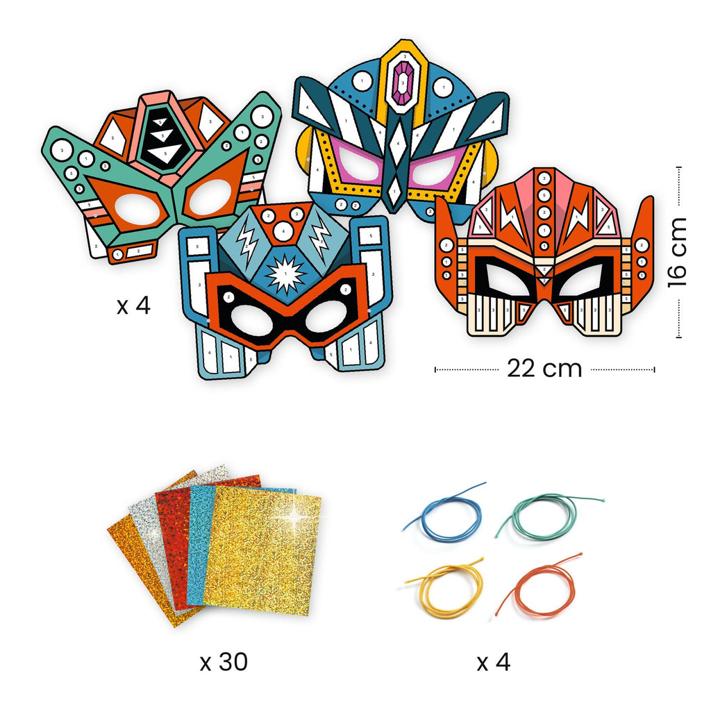 Djeco DIY superheldenmaskers