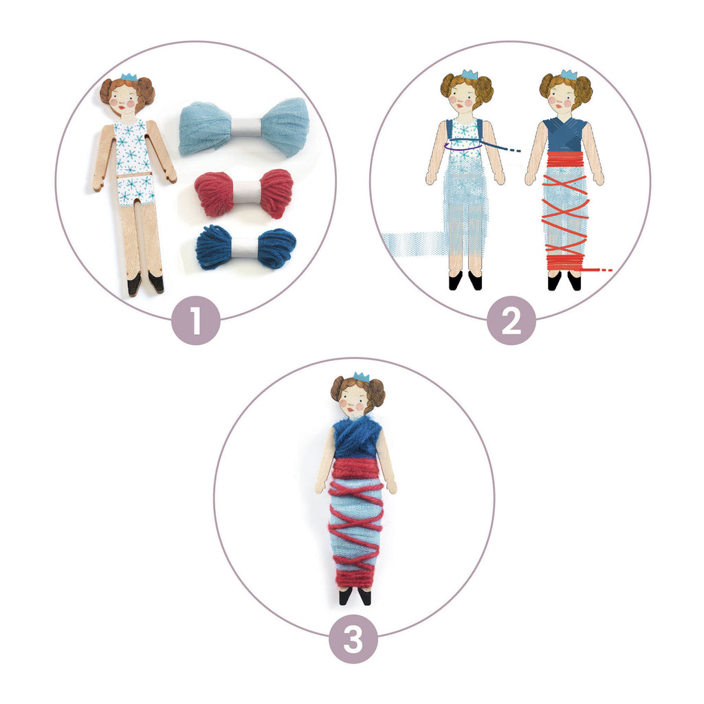 Djeco DIY 5 zorgenpopjes