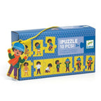 Puzzel ik kleed me aan. Logische volgorde
