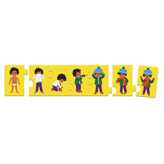 Djeco Puzzel ik kleed me aan. Logische volgorde