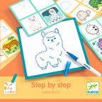 Step by Step tekenkaarten Lama & Co