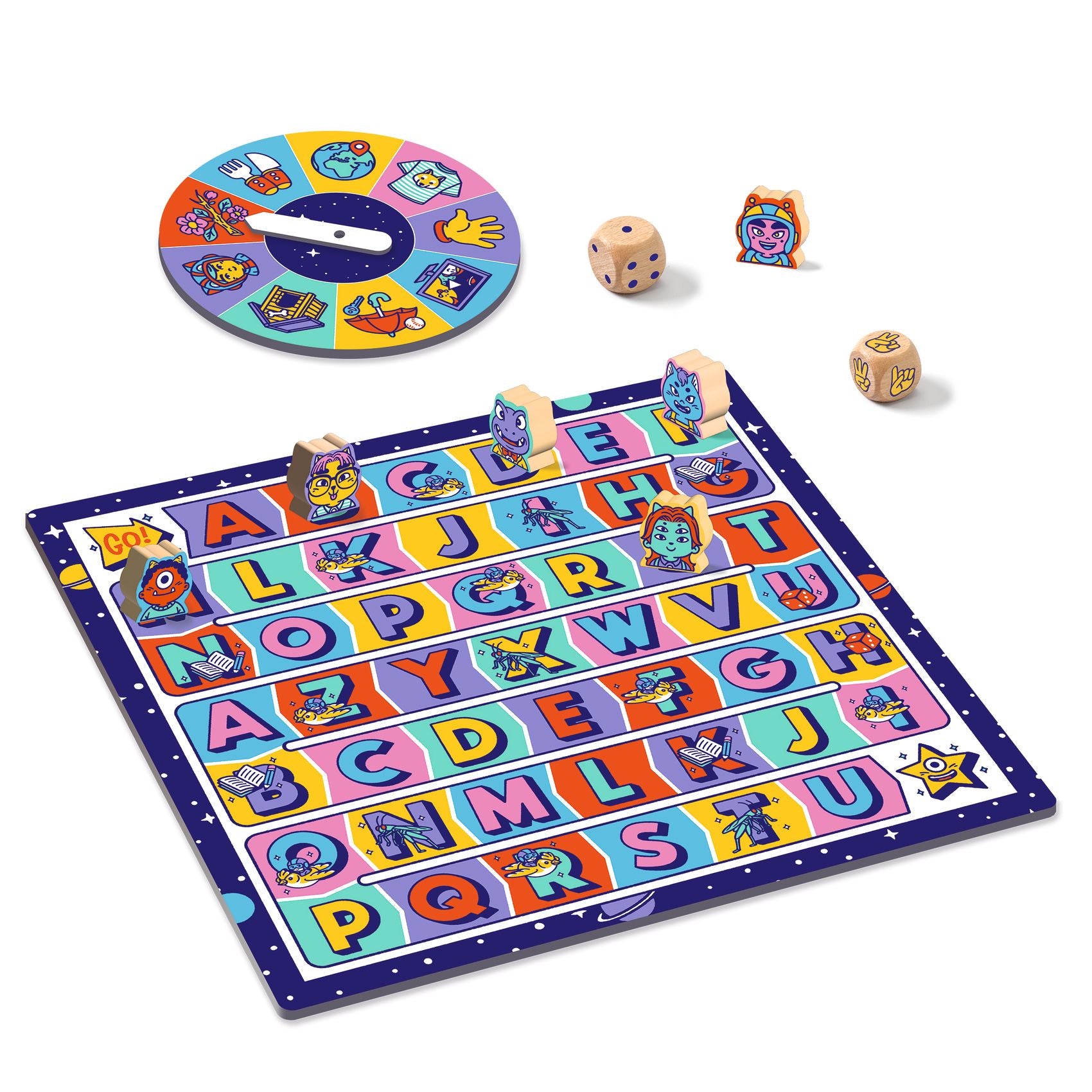 Djeco Cool School ABC Rapido letterspel