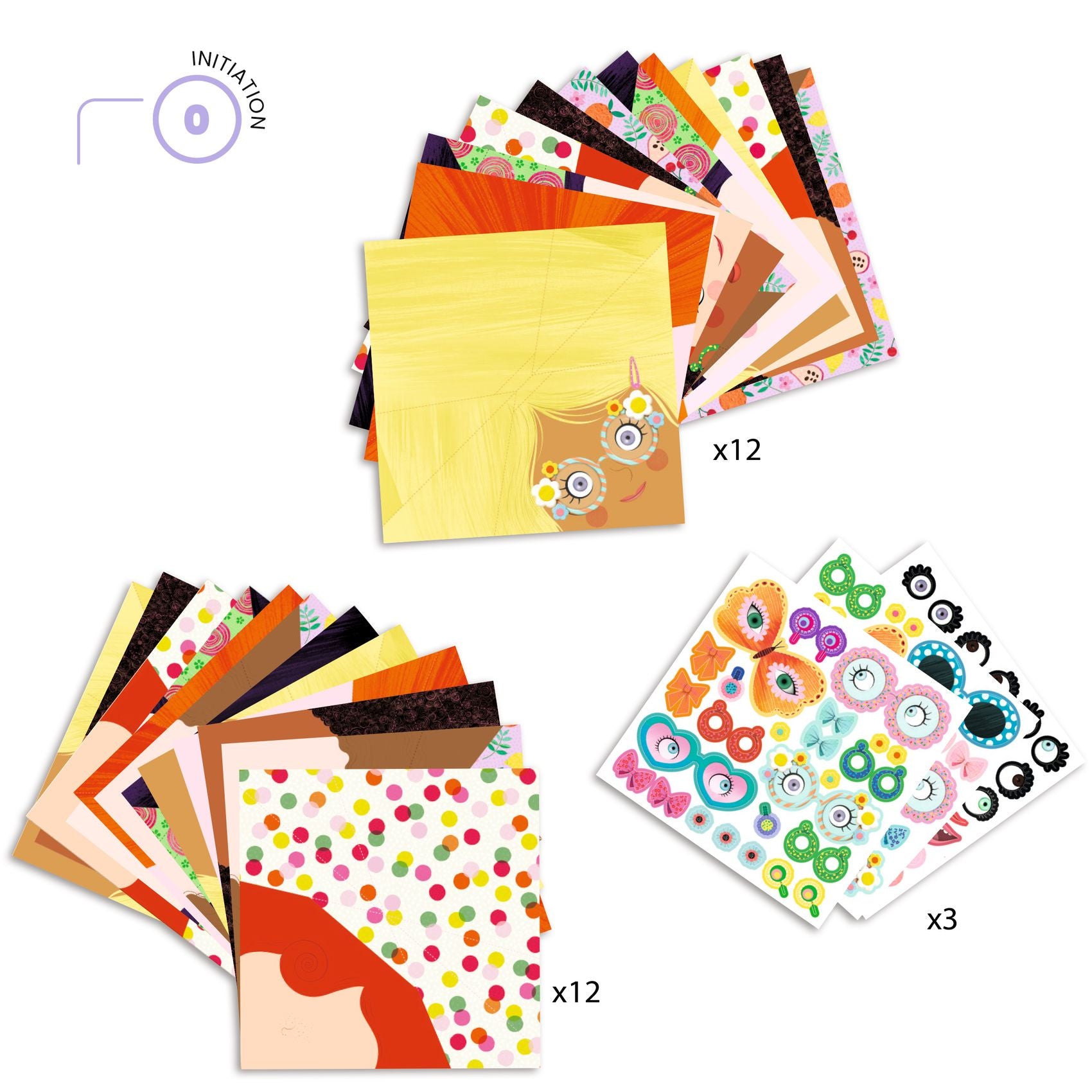 Djeco origami vrolijke gezichten