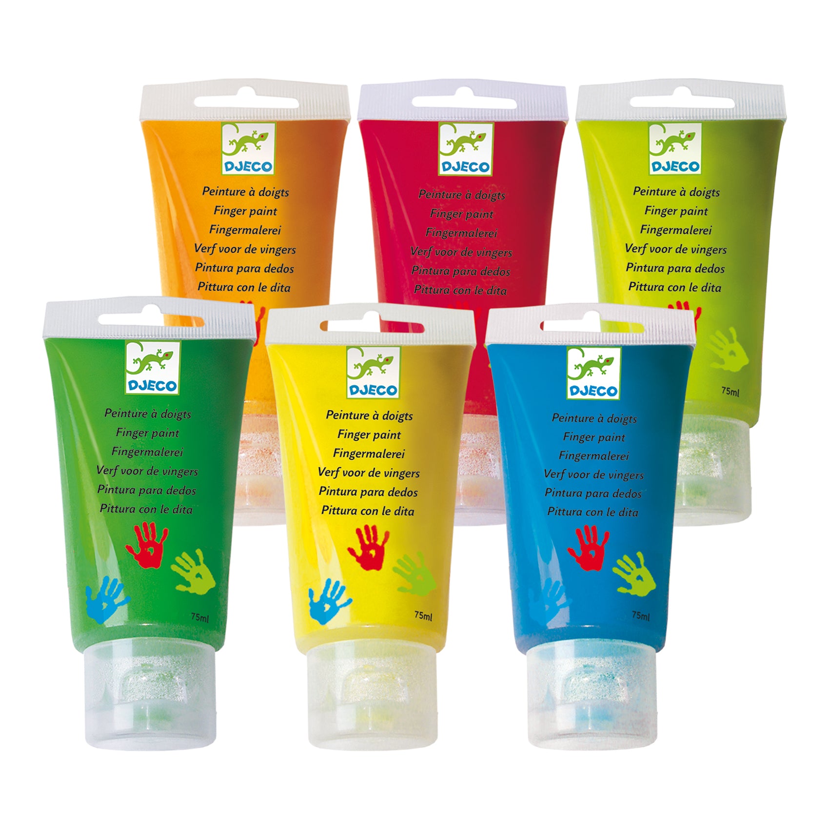 6 Tubes vingerverf