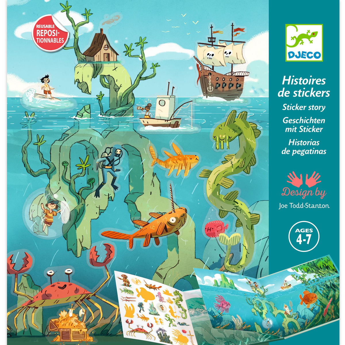 Avonturen op zee stickers
