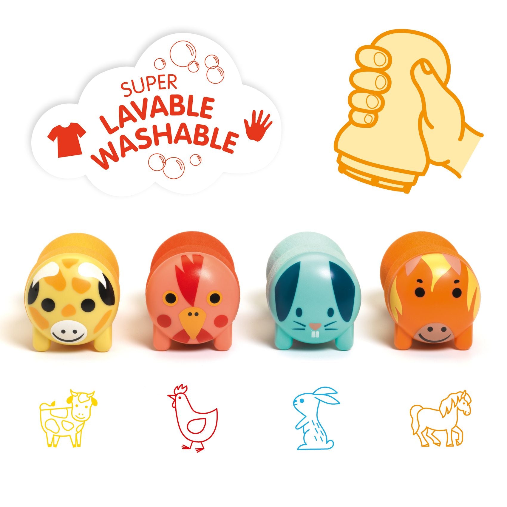 Stempelset boerderijdieren