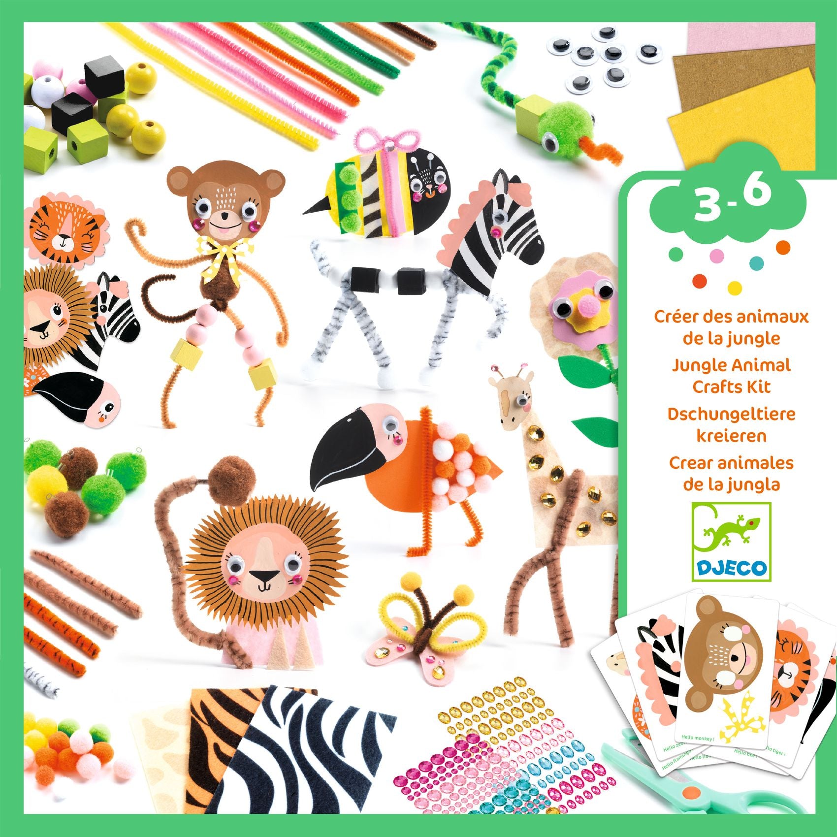 Doos om te maken, Jungle Dieren