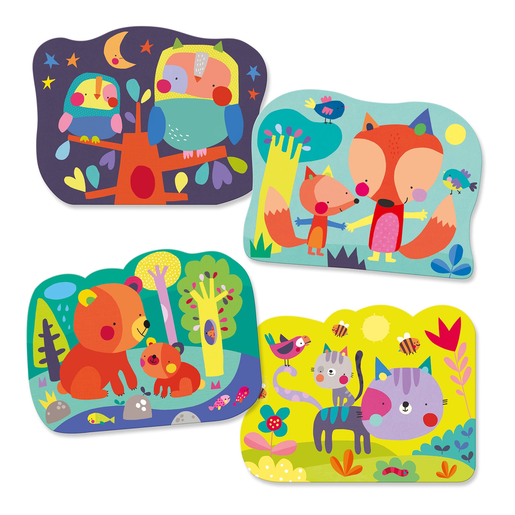 Onderweg waterkleuren verborgen in het bos