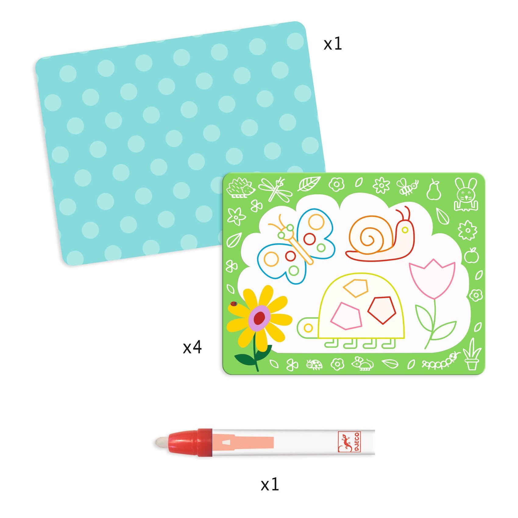 Onderweg waterkleuren Magisch krabbelen