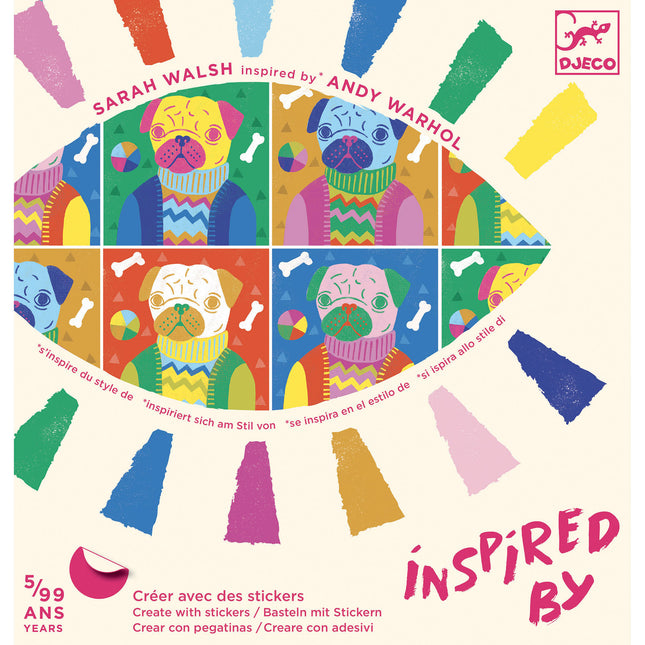 Djeco Pop Art stickerset inspired by Andy Warhol