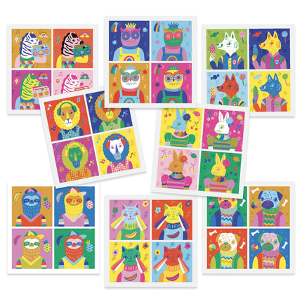 Djeco Pop Art stickerset inspired by Andy Warhol