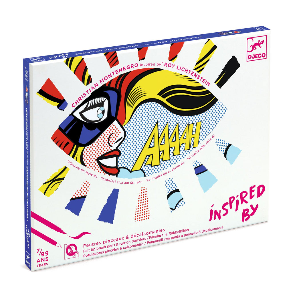 Superheroes inspired by Roy Lichtenstein
