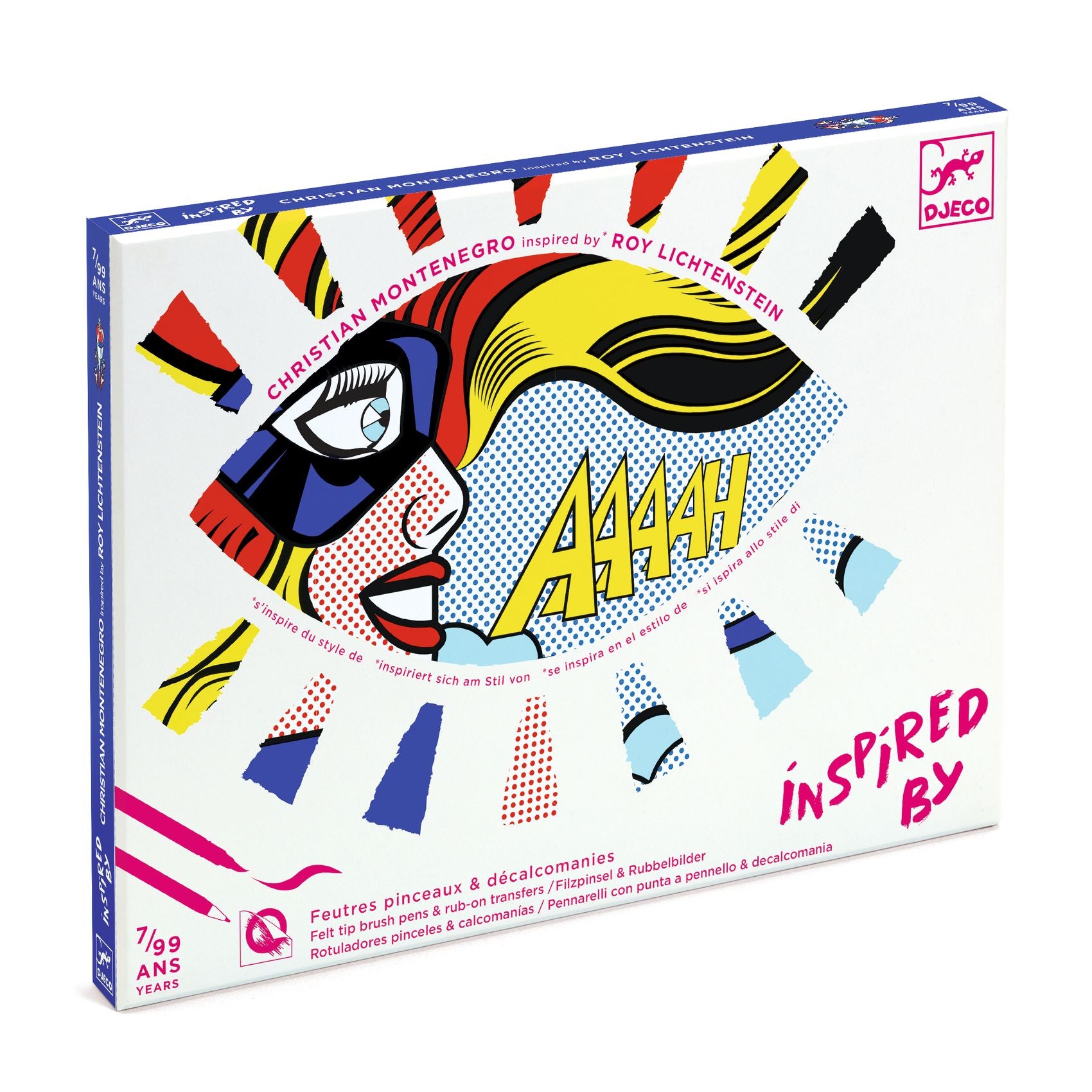 Superheroes inspired by Roy Lichtenstein